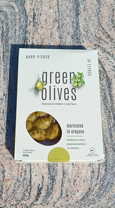 Grüne Oliven Oregano vakuum Ktima Erotokritos